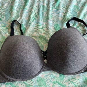 Navy and gray push up bra from Torrid, 48D